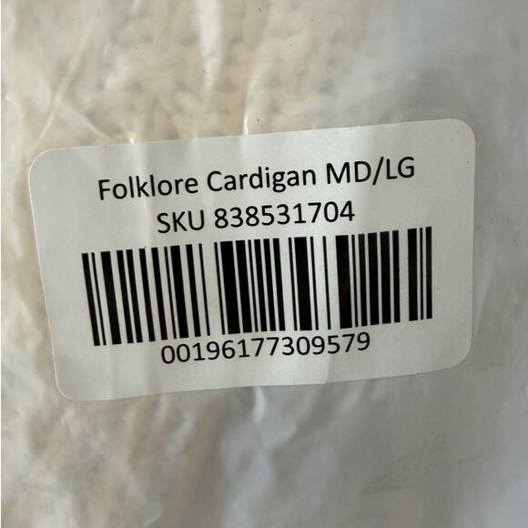 Taylor Swift NIB | Authentic THE CARDIGAN Folklore Cream Cable Knit Sweater | M - Picture 4 of 13